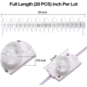 ฉีด1led 12โวลต์ Smd Pcb โมดูล3030 Led 155องศาเลนส์64 Led 60วัตต์สำหรับการแสดงผลป้าย - Product Image 3
