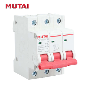 MUTAI, entrega rápida, un solo polo, 2 polos, 3 fases, MCB, 380V, disyuntor principal en miniatura para protección del motor - Product Image 1