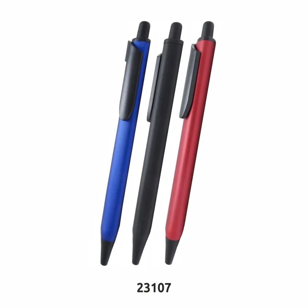 Pena hitam Matte kualitas terbaik desain baru mewah dipersonalisasi promosi pena bolpoin logam