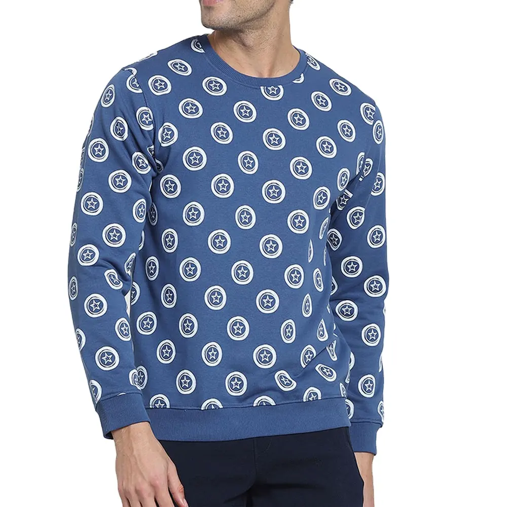 최고 품질 제조 프리미엄 품질 대형 스웨터 맞춤형 로고 및 인쇄 된 남성 스웨트 셔츠