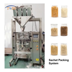 <strong>Automation</strong> 3 Head <strong>Linear</strong> Weighing <strong>Machine</strong> Multihead Weigher Peanut Rice Bean <strong>Filling</strong> Powder Packing Machinery