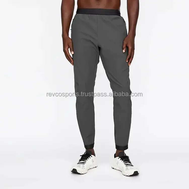 New Casual Sporty Design Wrinkle free Men Sweat Pants Leve Running Gym Pants Cintura Elástica Regular fit Sports Sweat Pants