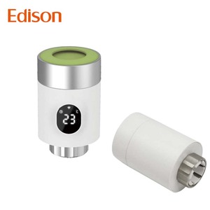 2025 белый ПК цифровой термостат клапан Zigbee Беспроводной умный радиатор термостат домашний отель Электрический обогрев пол - Product Image 4