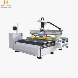 Atc CNC Router LNC Sistema de control 1325 2130 Enrutador de madera Máquina CNC con rotativo Atc 8-12Tools Jinan M-shine