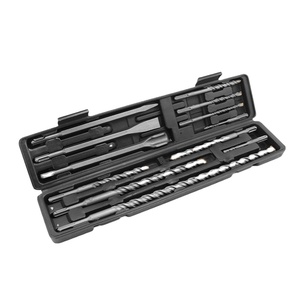OEM 12Pcs YG8C S4 Concrete Sds Plus Shank Hammer Drill <strong>Bit</strong> and <strong>Chisel</strong> Set <strong>Cross</strong> Concrete Drill <strong>Bit</strong> for Masonry Concrete - Product Image 1