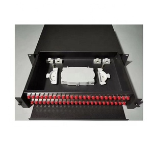 Marco de distribución óptica de montaje en rack de 19 "con panel de conexión de 12 48 96 puertos Equipo ODF de fibra óptica de 24 núcleos - Product Image 5