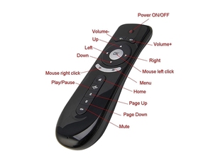 USB ile 2.4 için T2 evrensel Air Fly fare G kablosuz Android TV kutusu uzaktan kumanda T2 gemi hazır - Product Image 4