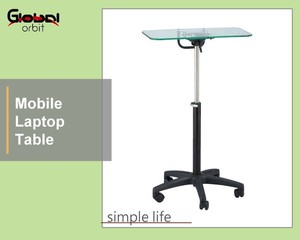 New Design Swivel <strong>Notebook</strong> <strong>Table</strong> Movable Laptop <strong>Table</strong> With Wheels <strong>Computer</strong> <strong>Table</strong> With Castors - Product Image 1