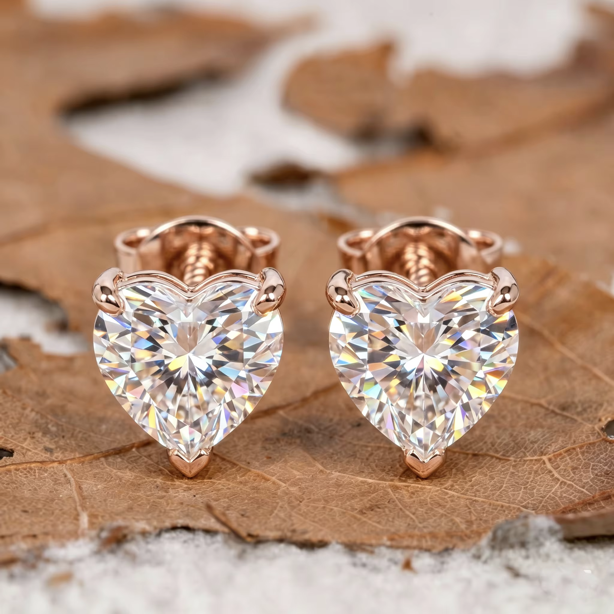 Estilo de Pendientes de Corazón