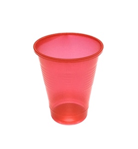 赤使い捨て7oz/200mlPPプラスチック飲料カップ生分解性ガラス素材カスタムデザインロゴパーティーキャンプ500ml容量 - Product Image 1
