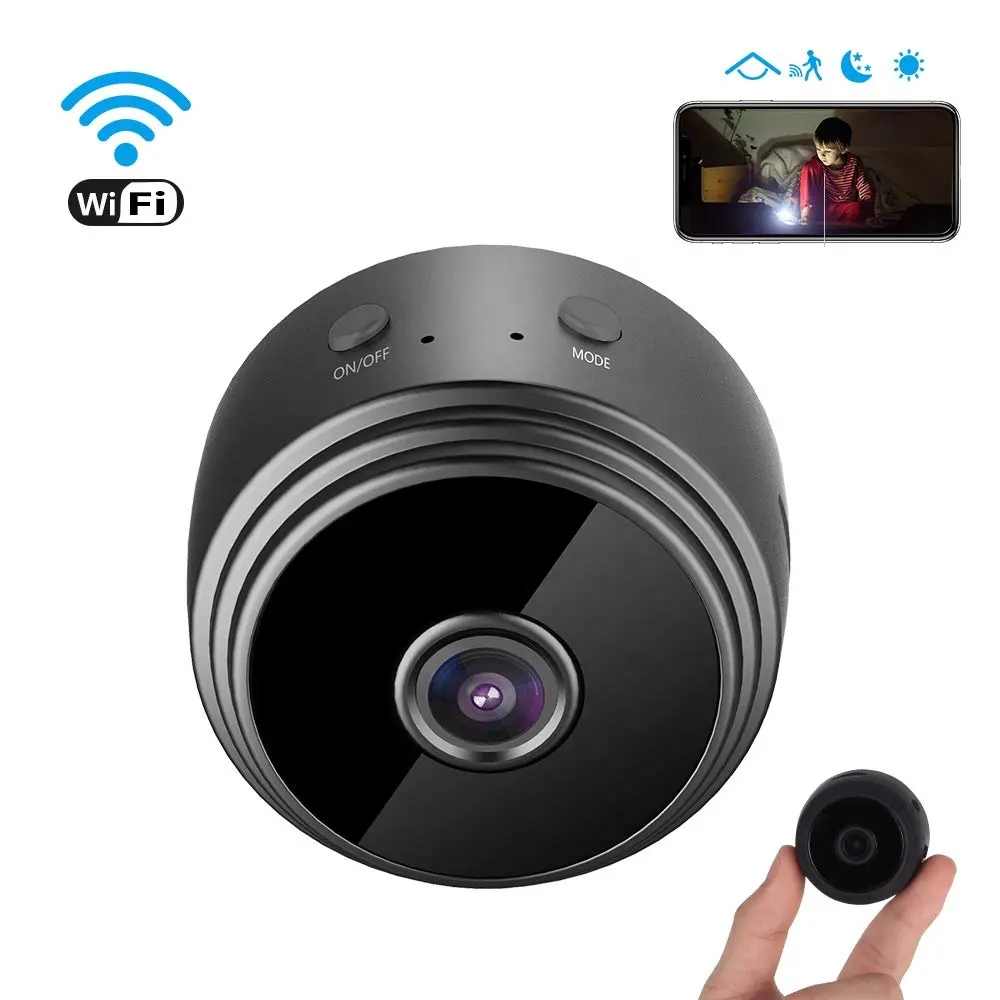 Cámara de seguridad A9 WIFI 1080P, minicámara inalámbrica de visión nocturna para el hogar, magnética, trasera