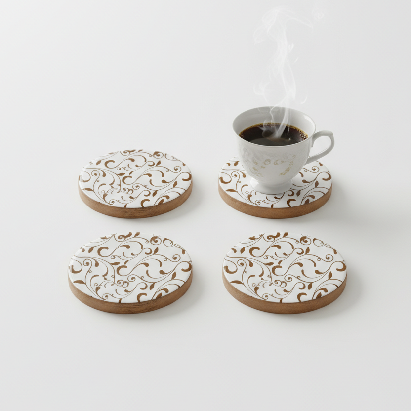 ลายดอกไม้สีแดง