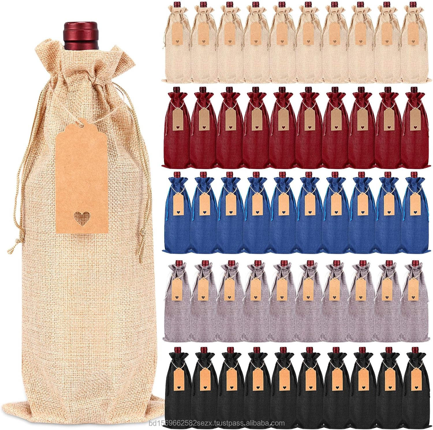 100% Natural jute Color/ Mix Color