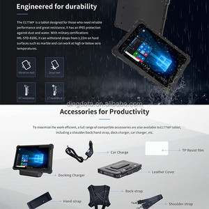 Tableta industrial resistente Windows 11 Pro de 10 pulgadas con escáner RFID de código de barras 2D de 8GB/128GB opcional utilizado para escenarios profesionales - Product Image 4