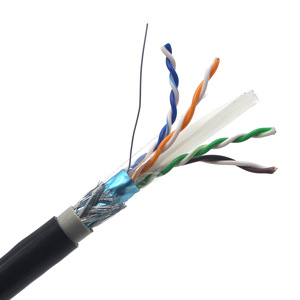 Cat6 ethernet כבל sftp מגן 4 זוג <span class=keywords><strong>23</strong></span> 0.52 0.56 0.57 מ "מ נחושת pvc לעבור מבחן 100 מ 'מפעל oem רשת כבלים