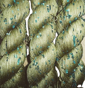 Sequência embelezada extravagante colorida e frisada seda Fio mão feita e handspun uso para tricô tecelagem crochê arte e artesanato