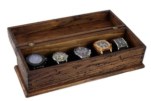Làm bằng tay Acacia gỗ xem hộp lưu trữ với bản lề nắp đồng hồ hộp đồng hồ lưu trữ bằng gỗ trang trí hộp - Product Image 3
