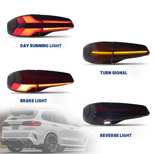 2019-2022 BM X5 G05 F95 otomobil parçaları LED kuyruk lambası araba işık meclisi dinamik dönüş sinyali başlangıç animasyon kırmızı Lens mavi işık - Product Image 2