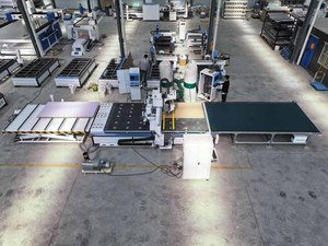 Automatic <strong>Loading</strong> <strong>Unloading</strong> Nesting 2140 Cnc Router with Drilling Labelling Center ATC Cnc M-shine - Product Image 3