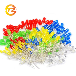 LED temizle diyot düz kafa 3MM LED gösterge aydınlatma yeşil aydınlatma rengi 2.6V-3.2V LED kapsülleme serisi uzun Pin - Product Image 3