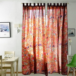 Blackout Embroidery Ready Made Curtain Luxury Space Custom Party Accessories Halloween Embroidered Floral Chinese OEM