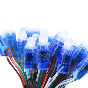 50 шт./набор, светодиодный пиксельный модуль 5 В 10 мм RGB WS2811 10 см IP68