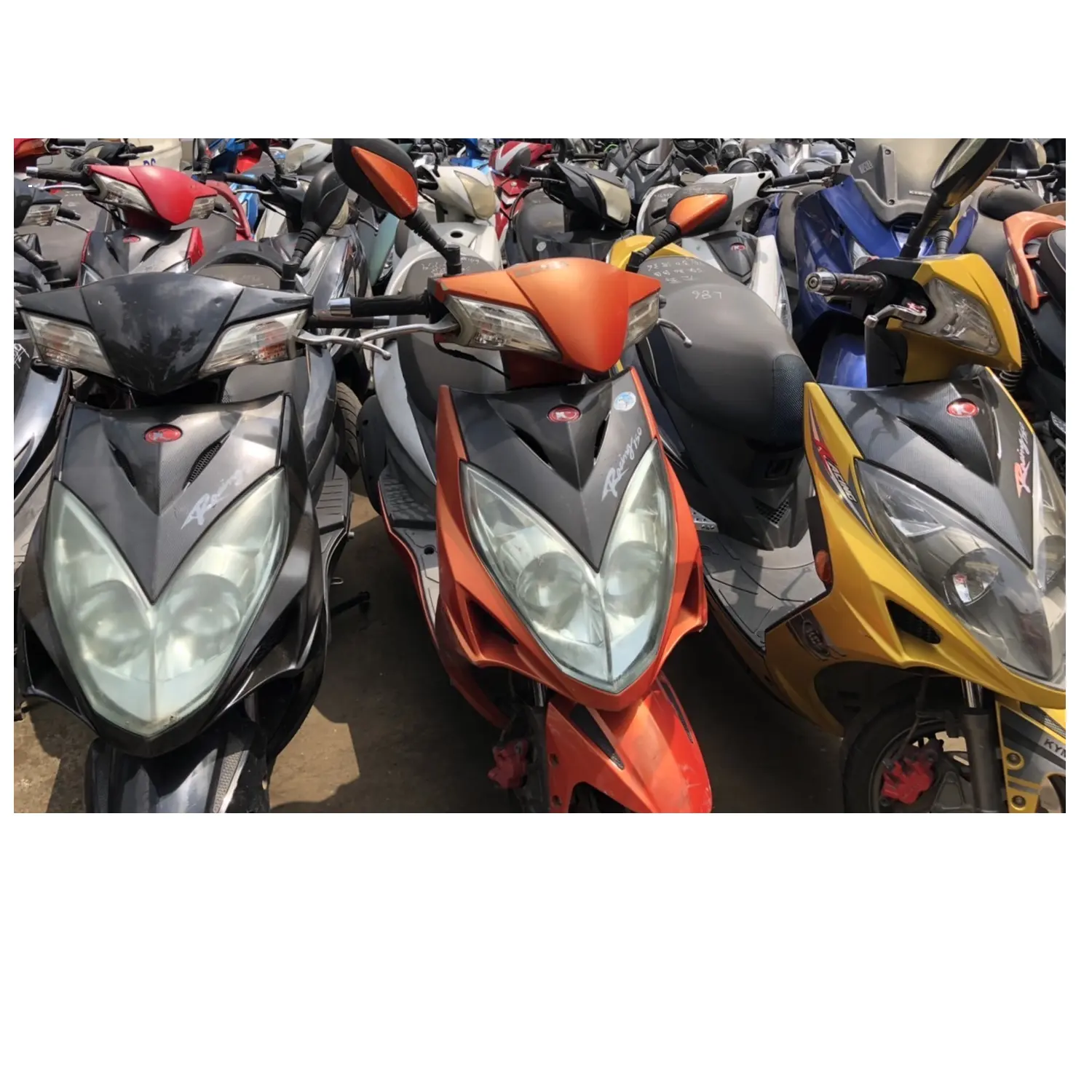 Motocicletas y scooters de gasolina usados para exportación desde Taiwán
