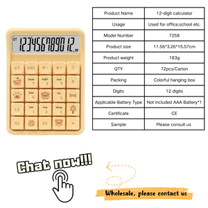 New Arrival 12-Digit Desktop Mechanical <strong>Keyboard</strong> Calculator Large Screen Battery Operated Business Stationery for Students - Product Image 5