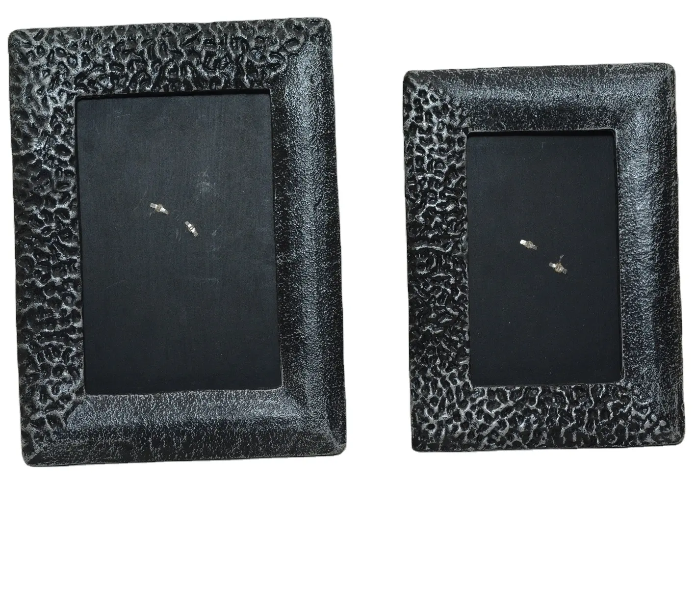 Moldura para fotos em metal com bordas de alumínio para colher contas de cor preta mais vendidas, moldura decorativa de metal do atacadista indiano
