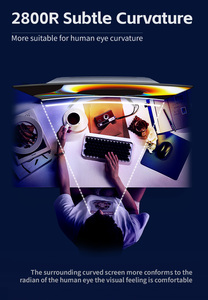 Computadora de escritorio para juegos con pantalla curva todo en uno de 32 pulgadas, procesador I7 I5 I3, computadora todo en uno personalizable de 12ª generación - Product Image 3
