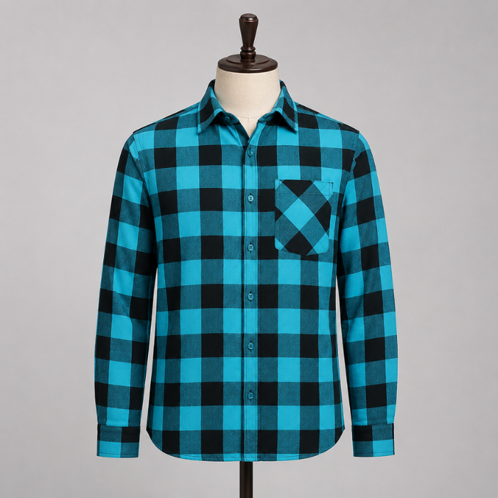 Blue Black Checkered