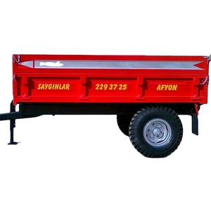 二手液压拖车单轴2轮运输农场自卸车试用器 - Product Image 1