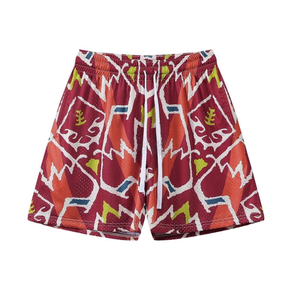 Shatter abstrait rouge et bordeaux