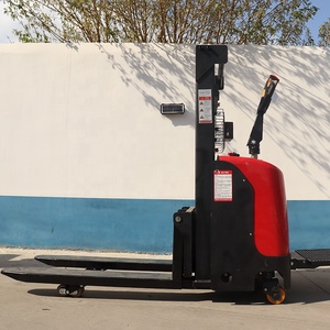 Palet istifleyici 2 Ton 2 metre elektrikli kendinden yükleme elektrikli el istifleyici tam elektrikli 2000kg 5000mm kendinden yükleme Forklift - Product Image 3