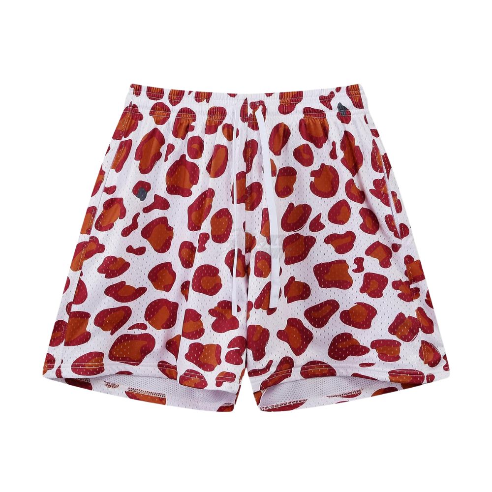 Blanc avec imprimé vache brun rougeâtre