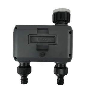 2 Steckdosen Wasser timer Einfache Einrichtung und Programm Wasser timer Garten bewässerungs regler Riego Inteli gente Einfach zu lesendes LCD-Display - Product Image 3