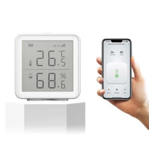 Tuya Smart Temperature <strong>Humidity</strong> Brightness <strong>Sensor</strong> Wireless Wi-Fi LED <strong>LCD</strong> <strong>Display</strong> Screen Works Smartlife App Made Durable Plastic - Product Image 6