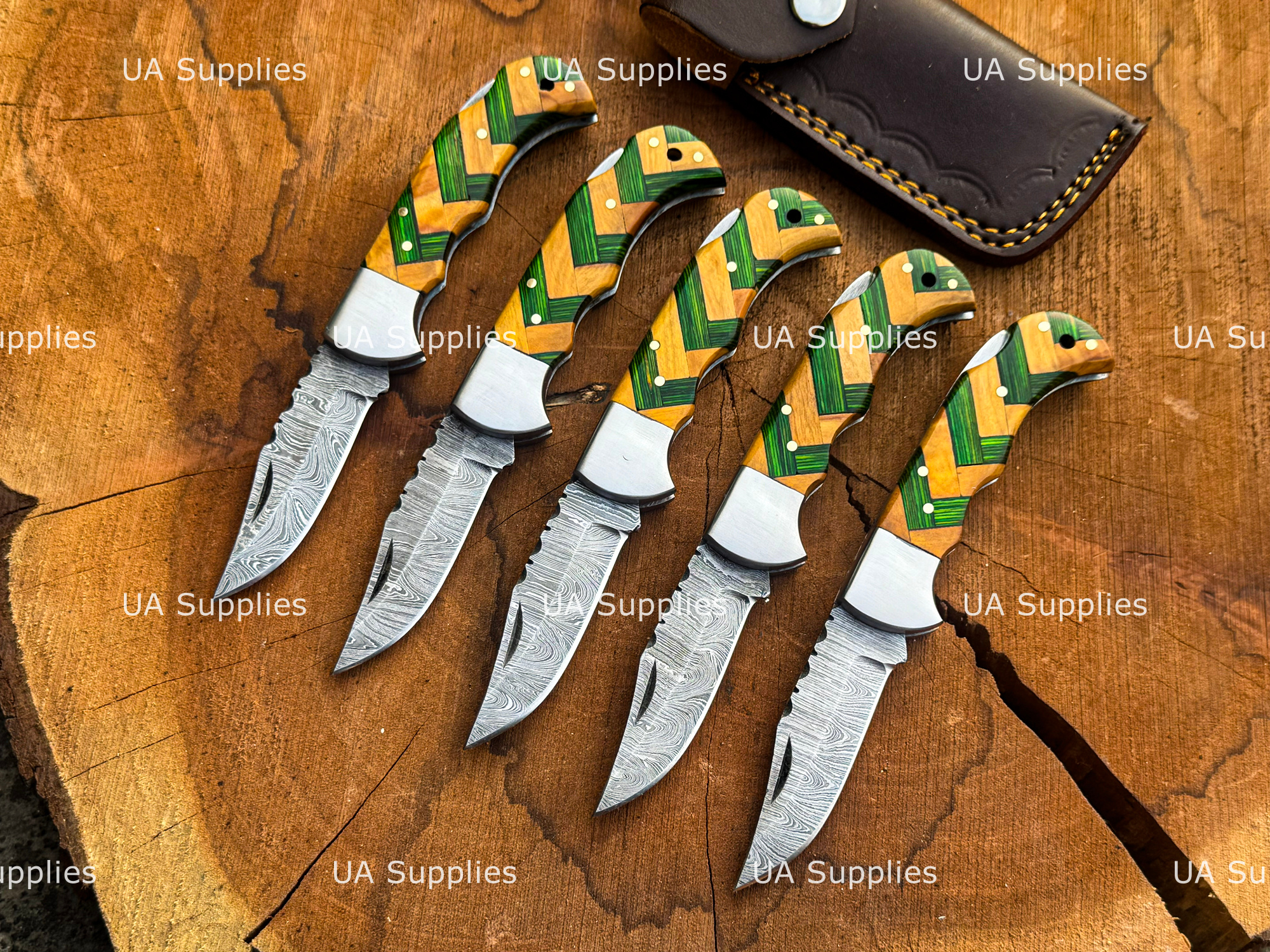 Olive & Green Wood