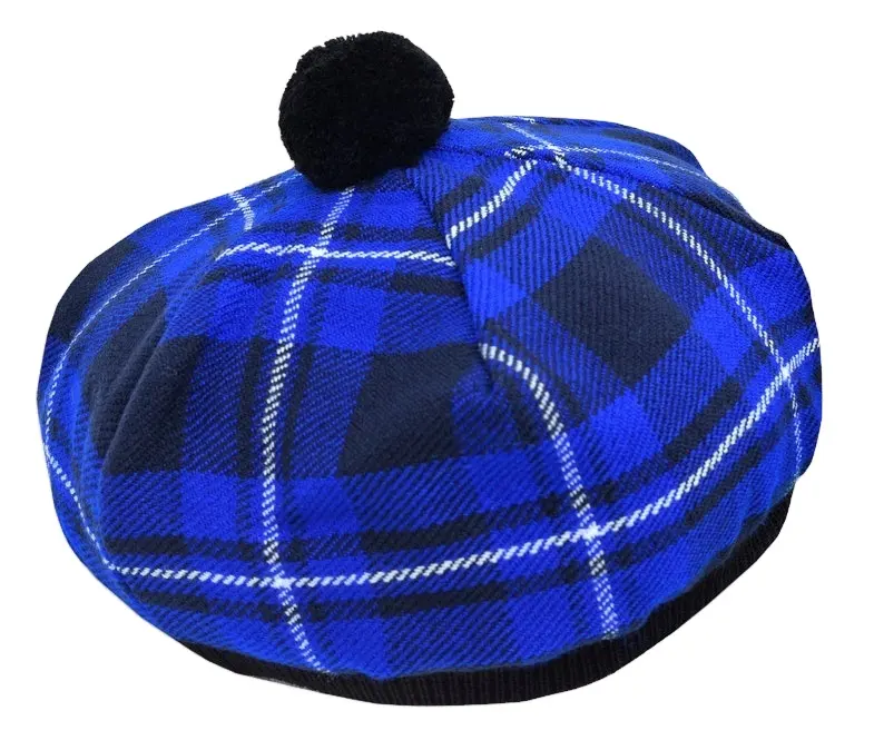 Qualità premium intero prezzo di vendita Glengarry e cappelli balmorali cappelli blu navy personalizzati a dadini e cappelli glengarry semplici