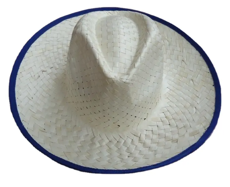 Naturale fatto a mano cappelli di rafia Eco Friendly Seagrass foglia di palma paglia cappello da Cowboy per uomo donna bambini Made In Vietnam