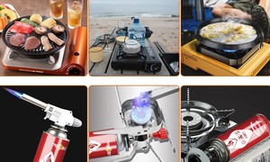 Toptan 220g 227g 65x158mm bütan gaz kartuşu boş bütan benzin bidonu barbekü kamp gezisi için vana ile - Product Image 6