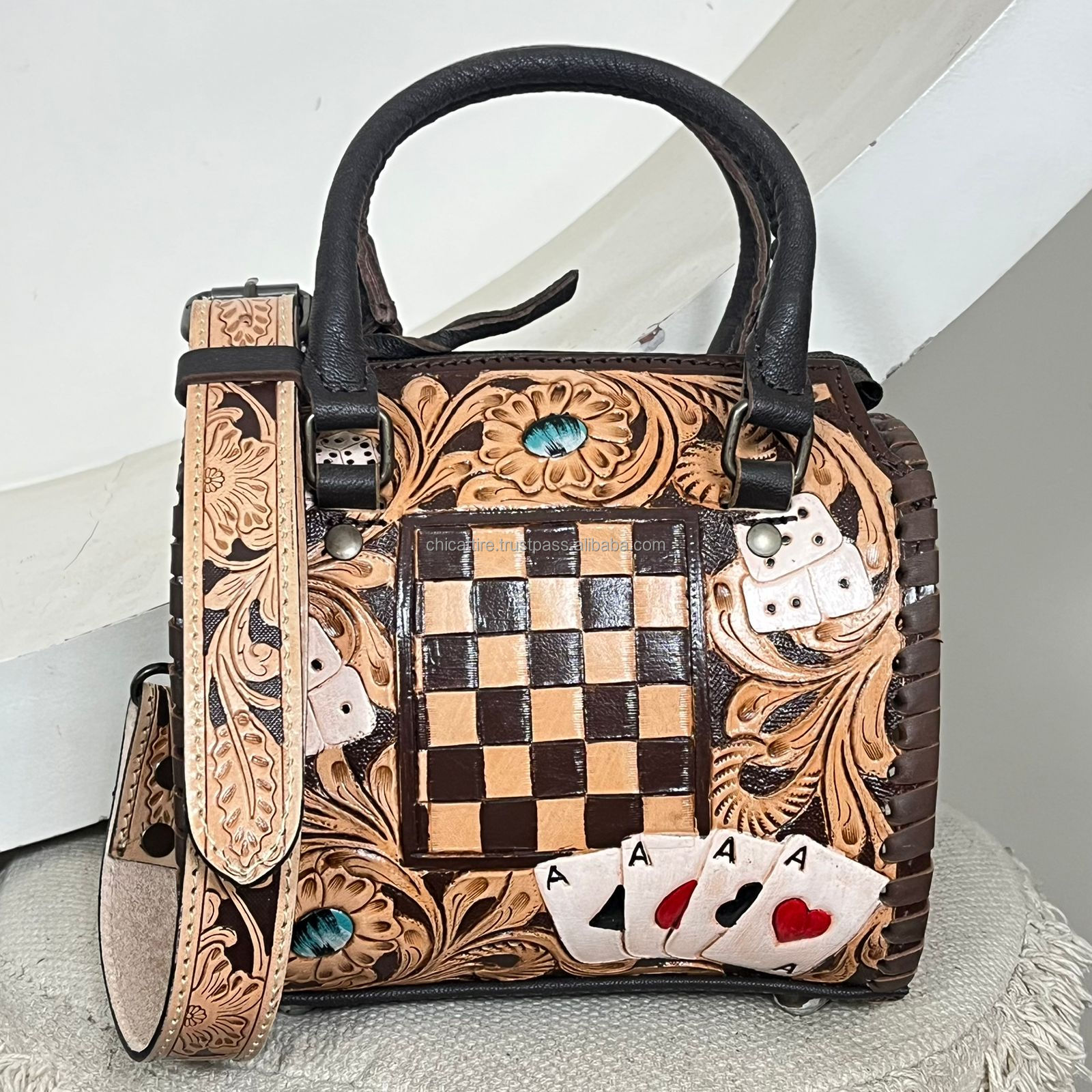 Tan & Brown Checkered