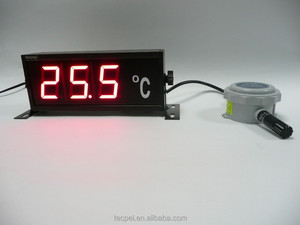 Pantalla de temperatura digital grande de LED, tipo K, PT100, 4-20mA, 2 unidades - Product Image 3