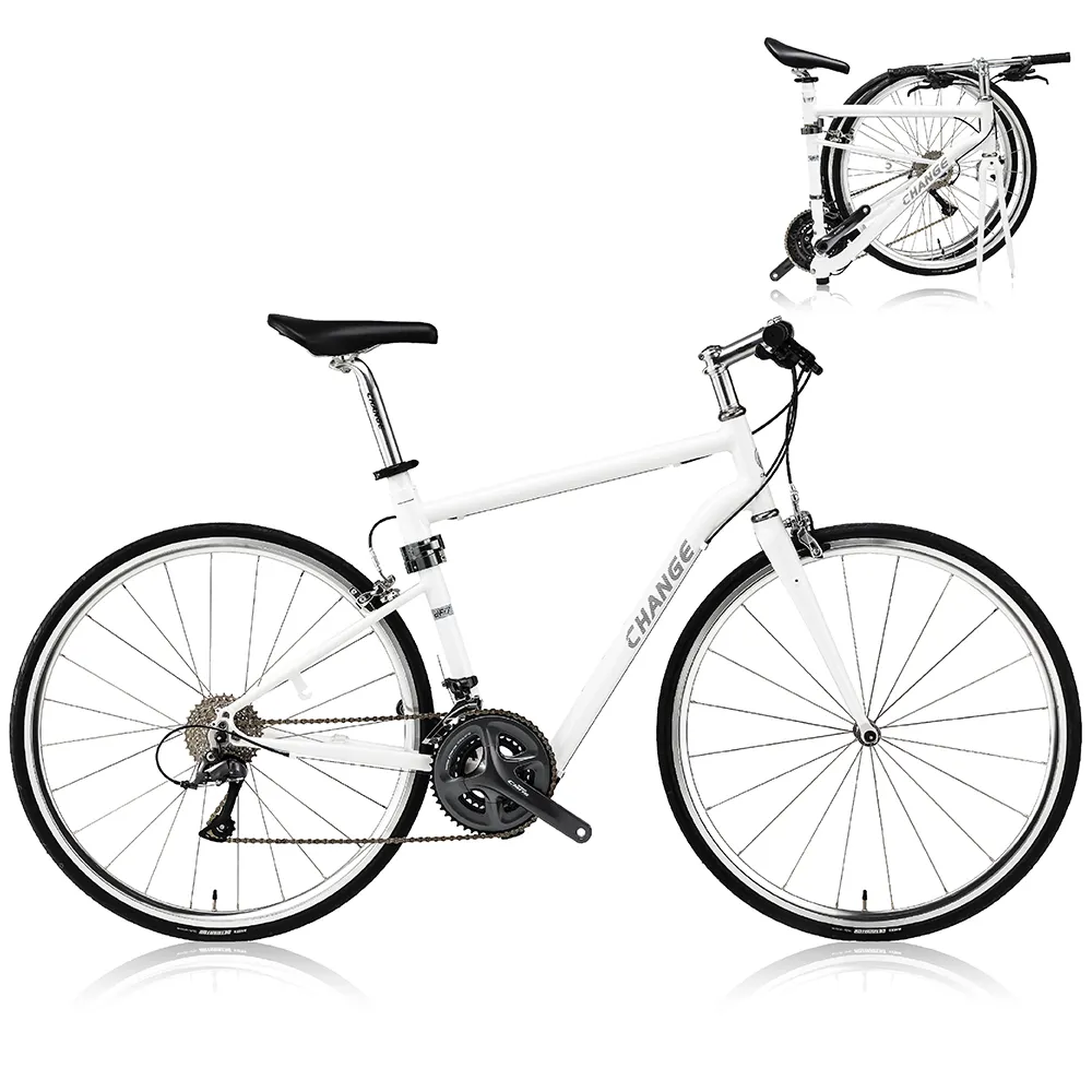 CHANGE Road Folding Bike 700C faltbare Fahrrad rolle, tragen! Shimano 24S 10.5kg DF-702W Hergestellt in Taiwan, China