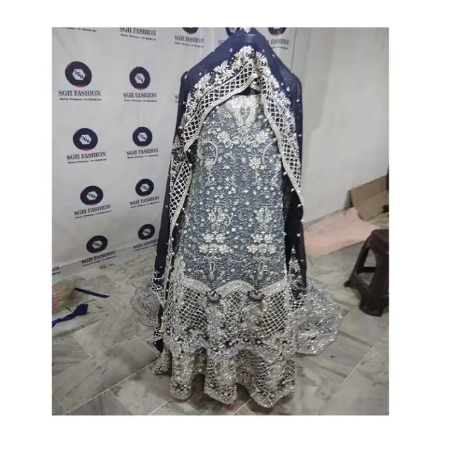 Vestidos de boda de diseño paquistaní, vestidos de boda de diseño exclusivo, color y tamaño personalizable, 2022