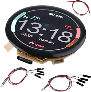 1.28 pollici tondeggiante TFT LCD 240x240 SPI & MCU moduli 12/15/25 Pin Touchscreen capacitivo opzionale per Arduino ESP32 STM32
