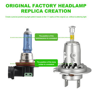 Yufing 60 Wát thiết kế hiện đại 4 Side Chùm Bóng đèn H11 Led Đèn Pha ojos LED Para Auto IP68 Dot chứng nhận Xe LED đầu đèn - Product Image 3