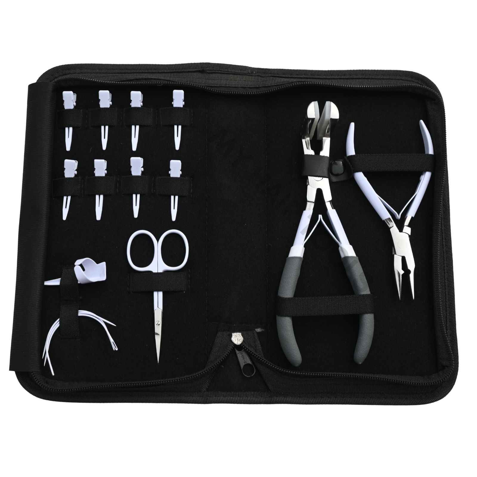 Kit d'outils pour extensions de cheveux blancs