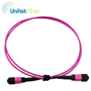 MPO cable 4.5m/15FT 12 24 Cores OM4 OM3 MPO fibre OS1 OS2 g657a mpo fiber patch cord PVC OFNR OFNP <strong>MTP</strong> jumper - Product Image 6