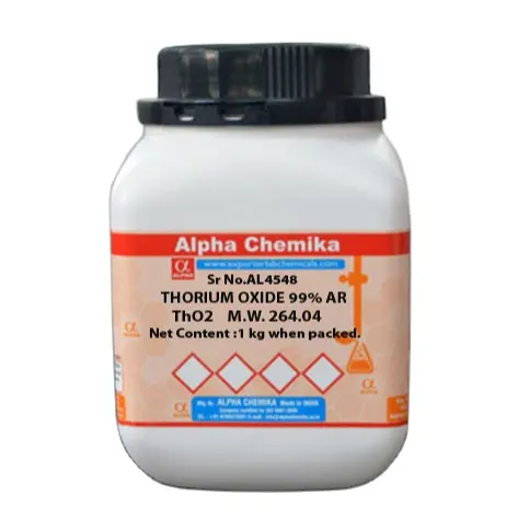 Thorium oxide AR(CAS no.1314-20-1) Nhu cầu cao hóa chất hữu cơ cho nghiên cứu và phát triển bán buôn từ nhà sản xuất Ấn Độ